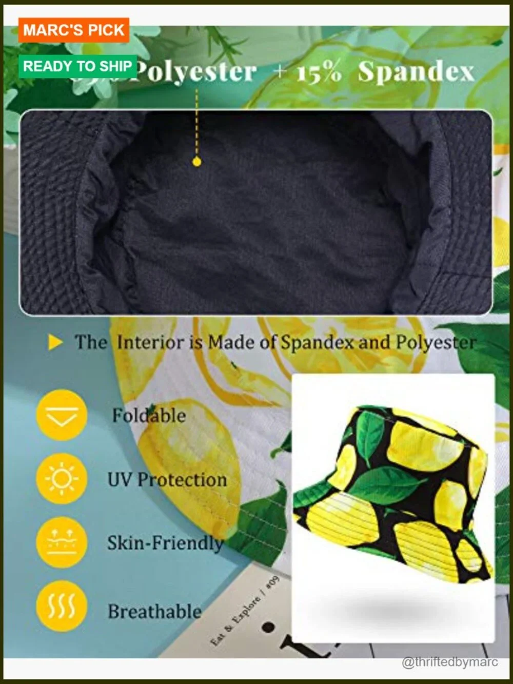 2 Pack Reversible Bucket Hat Unisex Cotton Sun Hat for Beach Travel Fishing